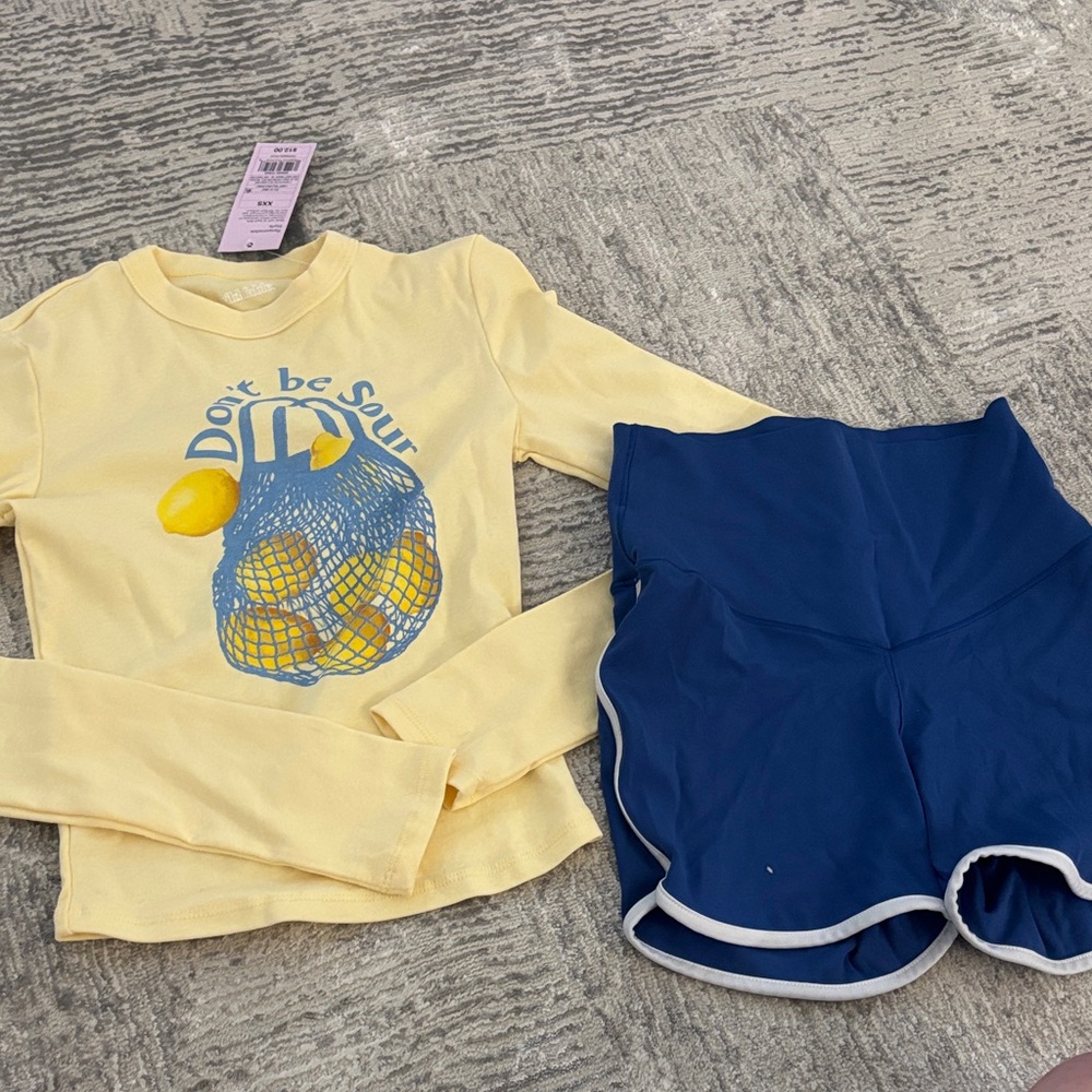 Aerie Dark Blue Sweatshirt with Gold Detail